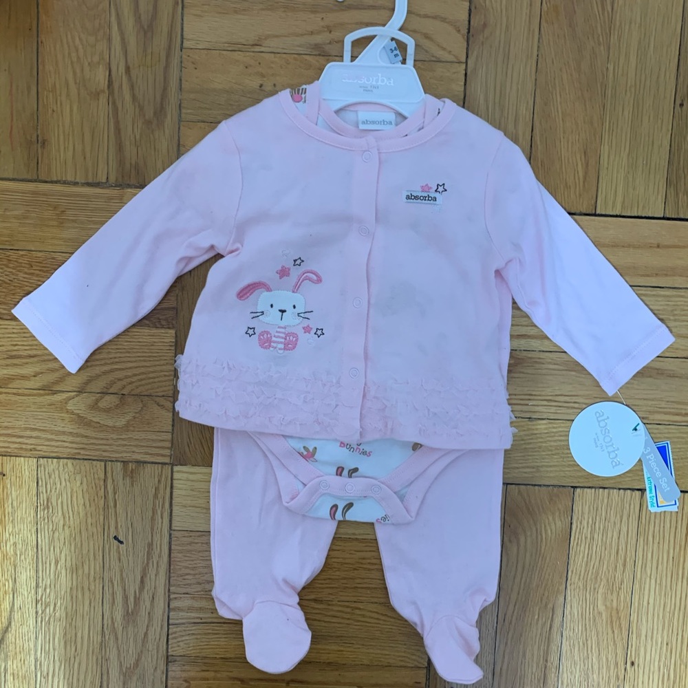 Absorba Paris 3 piece set 3-6 months